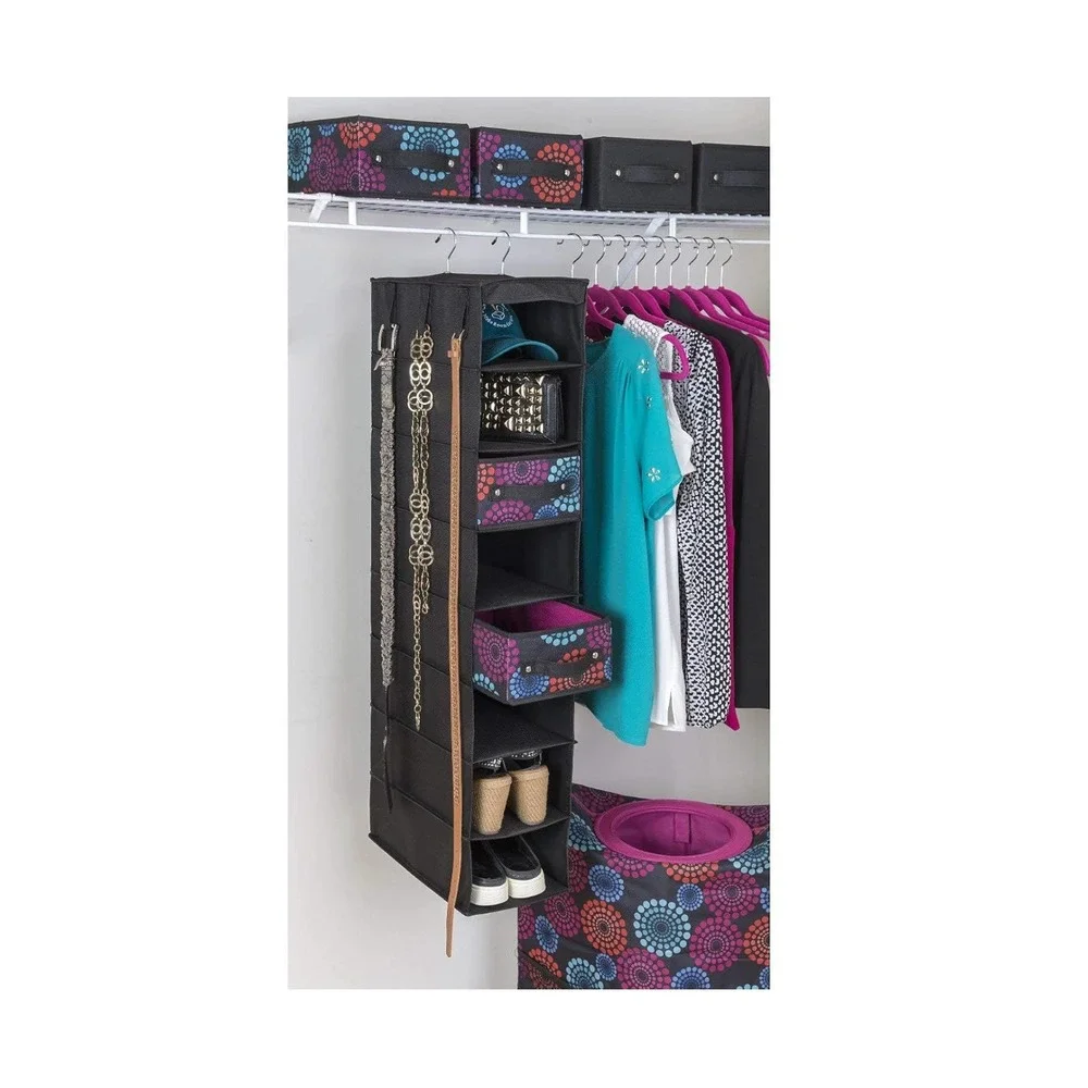 8-Shelf Closet Organizing Shelf Unit Metal‎ Frame Additional Drawers Available